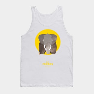 Nursery Illustration for Best Friends - elephant and mouse Tank Top
